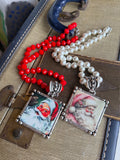 Holiday Heirloom Santa Necklaces