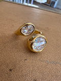 Double Crystal Wrap Ring by Jennifer Thames Originals