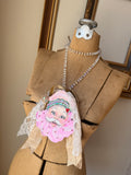 Sugarplum Santa Necklace by A Rare Bird