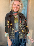 Wildflower Flight Velvet Jacket