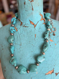 Turquoise Treasure Necklace by A Rare Bird