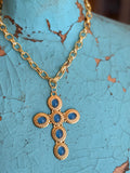 💙✨  Blue Haven Cross Necklace  by Jennifer Thames Originals
