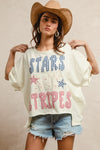 Floral Stars & Stripes Tee