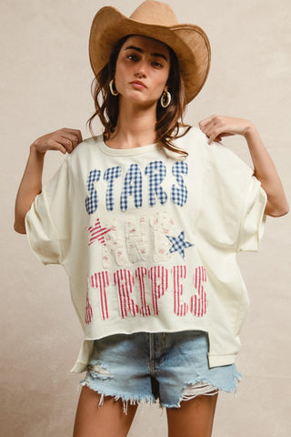 Floral Stars & Stripes Tee