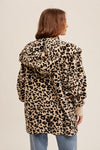 Teddy Hooded Jacket - Leopard - One Size