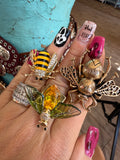 Bee & Bug Stretch Rings