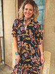 Twilight Garden Midi Dress Small-2X
