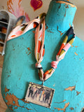 Retro Rodeo Scarf Necklace
