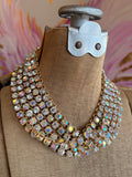 Full Circle 5 Necklace – AB/Clear Crystal Cascade