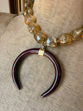 Autumn Tortoise Horn Necklace