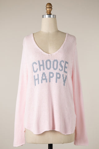 CHOOSE HAPPY Sweater