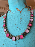 Pink Stardust Full Circle Necklace
