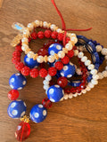 Red, White & Blue Bracelet Stack