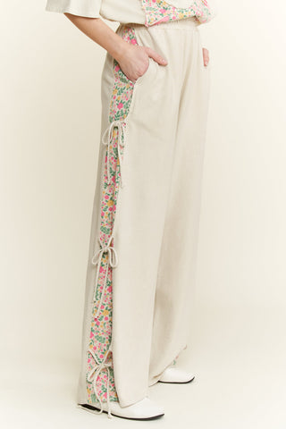 J Her Bow Tie Floral Pants