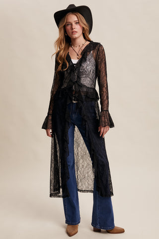 The Moonlit Lace Duster