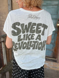 Worn and Weathered Tee Eat Cake One Size by Jaded Gyspy
