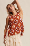 The Sunset Patchwork Crochet Top