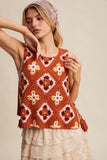 The Sunset Patchwork Crochet Top