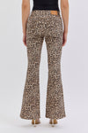 Leopard Mid Rise Flare