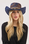 Navy Rustic Cowgirl/Fedora Hat