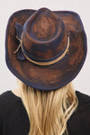 Navy Rustic Cowgirl/Fedora Hat