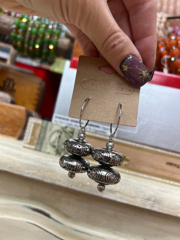 Silver UFO Earrings