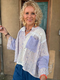 Lavender Daydream Patchwork Top