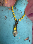 Juicy Gem Drop Necklace - Yellow