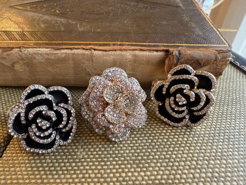 Midnight Rose Sparkle Ring