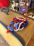 Red, White & Blue Bracelet Stack