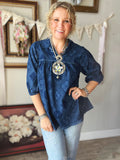 Denim Bandana Tunic