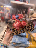 Leopard/Pink Boho Keepsake Convertible Clutch by A Rare Bird