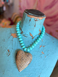 Sweetheart Summer Necklace – Turquoise