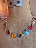 Candy Hearts Crystal Necklace