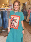 Vintage Noel Santa Dress Tee