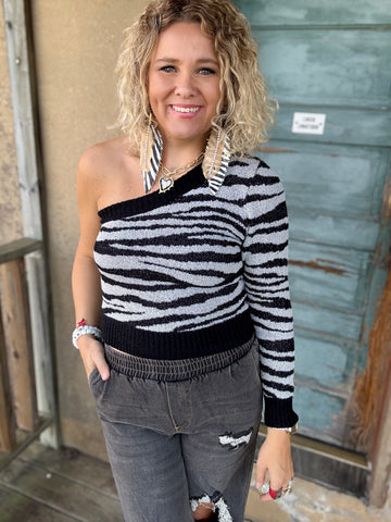 Safari Nights One-Arm Sweater