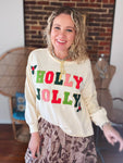 Holly Jolly Patch Pullover