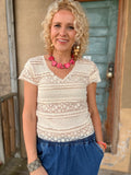 Ivory Free Spirit Lace Top