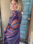 Wild Lavender Striped Shirt Dress