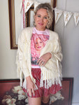 Fringed Cardigan - Ivory