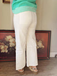 Pearl Trim Straight Leg Pants