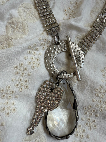Art By Amy Crystal Key Necklace