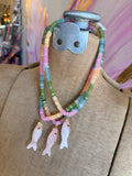 Blushing Waters Jade Fish Necklace by Jennifer Thames Originals