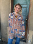 Boho Canvas Trompe L’Oeil Shirt