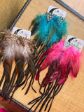 Wild Plume Fringe Earrings by Jaded Gypsy