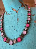 Pink Stardust Full Circle Necklace