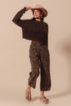 Leopard Barrel Pants