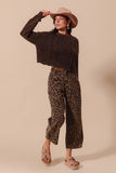 Leopard Barrel Pants