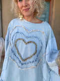 Heartstrings Patchwork Poncho Top
