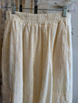 Cream Eyelet Pants